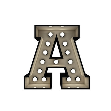 Text vintage style render image for your art work