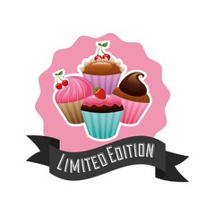 Canvas Print - delicious cupcake design 