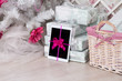 Tablet computer with gift ribbon