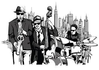 Wall Mural - Jazz band in New-York