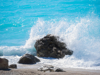 Wall Mural - Kathisma Beach, Lefkada Island in Ionian Sea