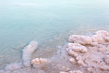 Dead Sea - Typical Accumulation Of Salt And Minerals