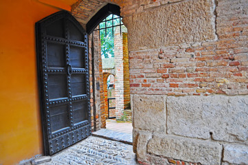 Sticker - old door in Gradara castle