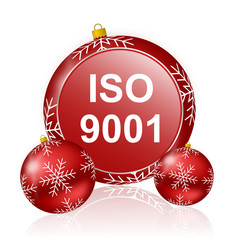 Poster - iso 9001 christmas icon