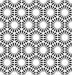 Wall Mural - Vector seamless texture. Modern abstract background. The geometric pattern of triangles of different sizes.