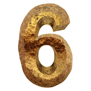 Yellow gold or golden fonts isoalted on white background