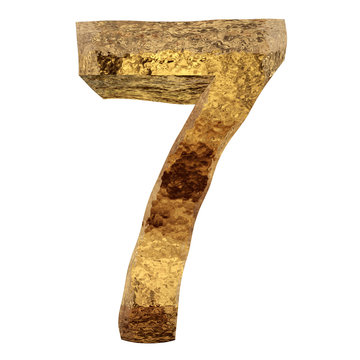 Yellow gold or golden fonts isoalted on white background