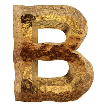 Yellow gold or golden fonts isoalted on white background