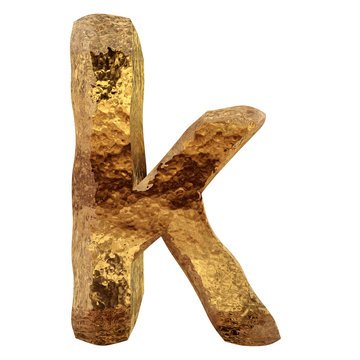 Yellow gold or golden fonts isoalted on white background