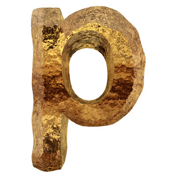 Yellow gold or golden fonts isoalted on white background