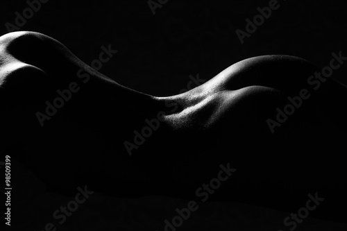 Fényképezés  Naked female buttocks