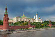 Moscow Kremlin And The Waterfront