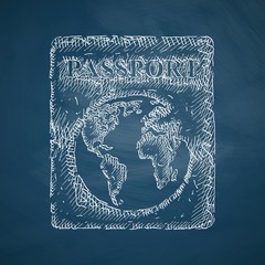 Poster - passport icon