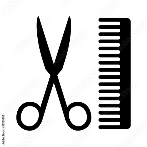 Hairstylist Or Hairdresser Salon Flat Icon For Apps Barbershops