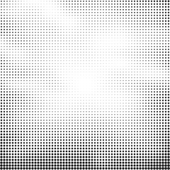 Poster - Halftone vector background. Abstract halftone effect with black dots on white background
