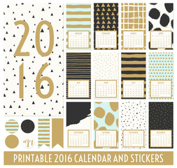 Poster - 2016 calendar template