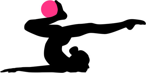 Poster - Rhythmic gymnastics pictogram