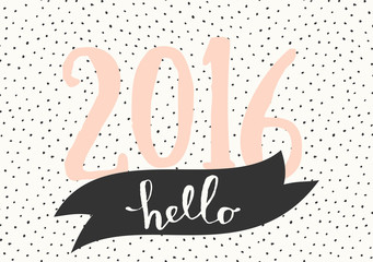 Poster - 2016 greeting card template