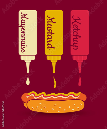 Nowoczesny obraz na płótnie hot dog