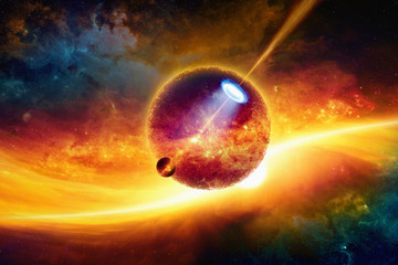 Wall Mural - fantastic space background