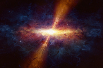 Wall Mural - quasar in deep space