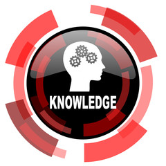 Aufkleber - knowledge red modern web icon