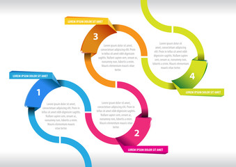 Aufkleber - Abstract vector graph for infographic