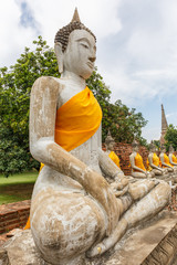 Buddha statues in Ayutthaya,Thailand. In 1767, the city was dest