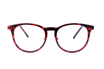 Poster - Image of eyeglasses on a white background