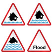 Flood warning sign collection