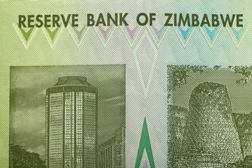 Zimbabwe twenty billion dollars banknote