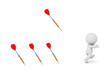 © Lucian_3D - 3D Character Running Away from Dart Arrows