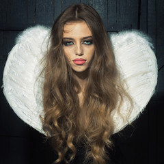 Wall Mural - Pretty female angel