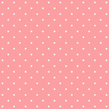 Pink Polka Dot Background Pattern