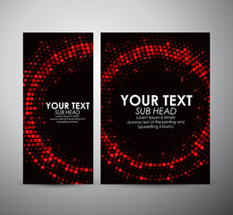 Wall Mural - Abstract red circle shining pattern. Brochure business design template or roll up. Vector illustration