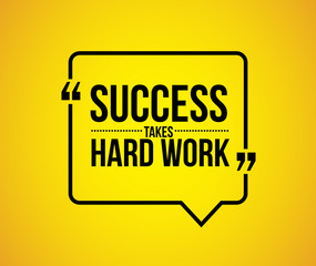 success takes hard work quote