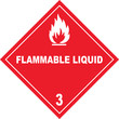 Flammable Liquids Warning Sign, warning symbol, stock photo