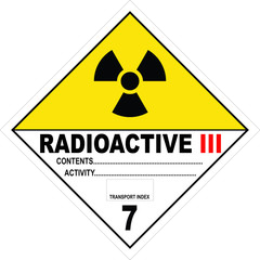 Wall Mural - Radioactive Substance Warning Sign