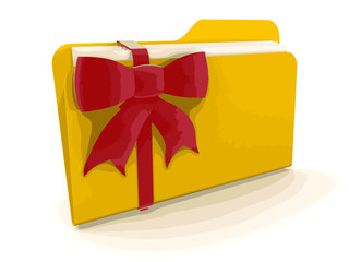 Poster - Folder with Celebration Bow 