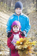 © lozochka - brother and sister in autumn
