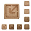 Resize element wooden buttons