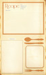 © okolaa - Old grunge retro recipe card layout