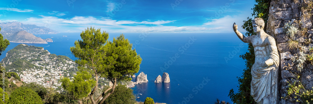 Capri island  in Italy - obrazy, fototapety, plakaty 