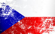 Czech Republic Grunge Texture Flag