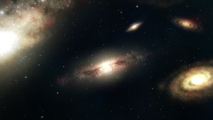 Wall Mural - Interstellar journey using the warp tunnel. Travel to the other system.