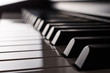 © batke82as - Piano keyboard in the backlight - side view