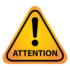 Wall Mural - attention sign