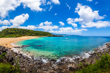 Beautiful Waimea Bay in Hawaii