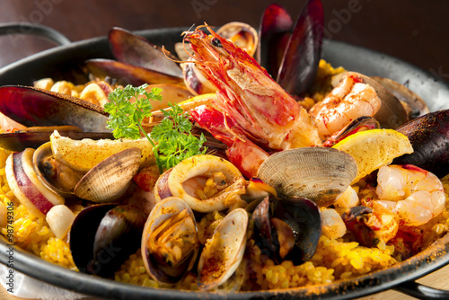 Fototapeta na szkło Paella