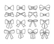 Collection of different cute bows